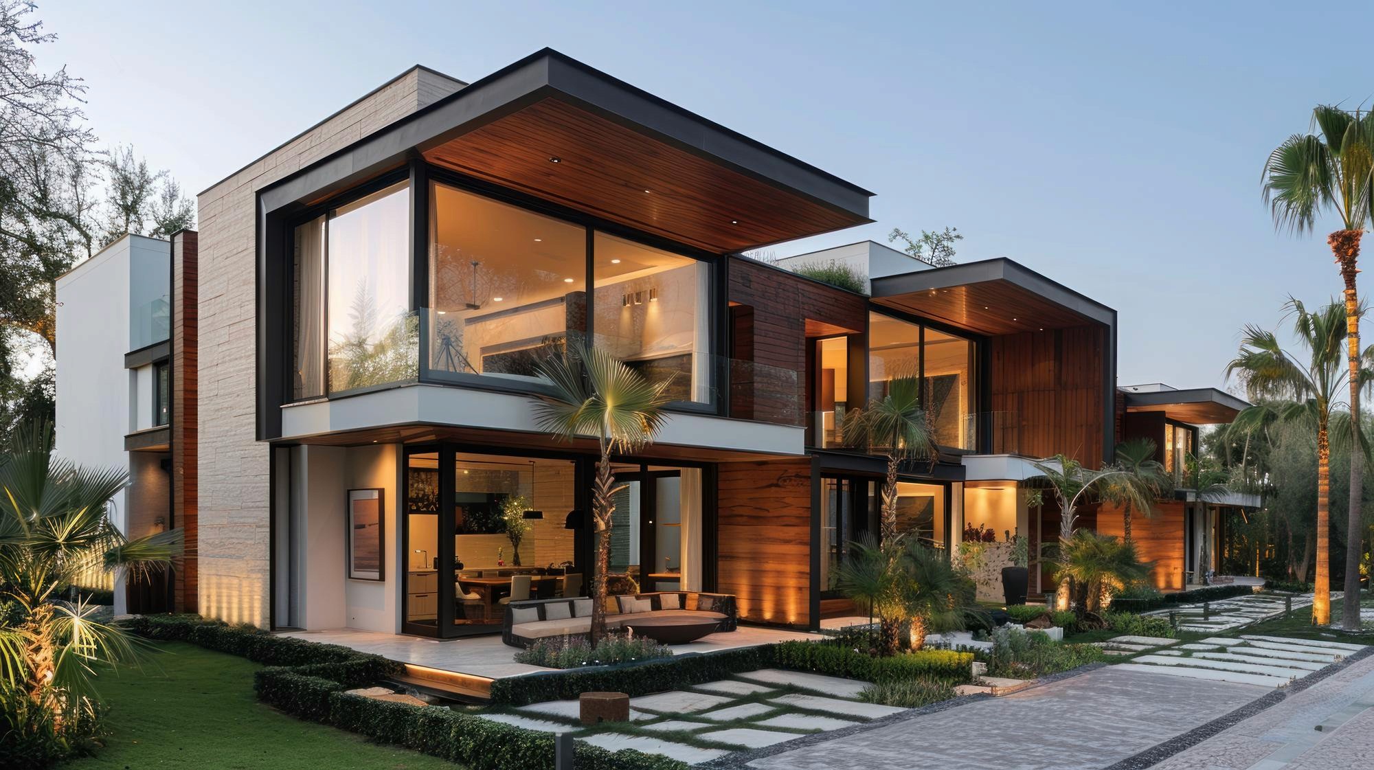 Modern house construction