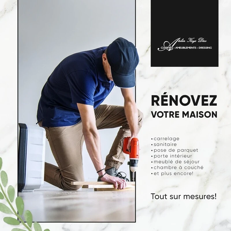 Social media post for Atelier Krys Déco