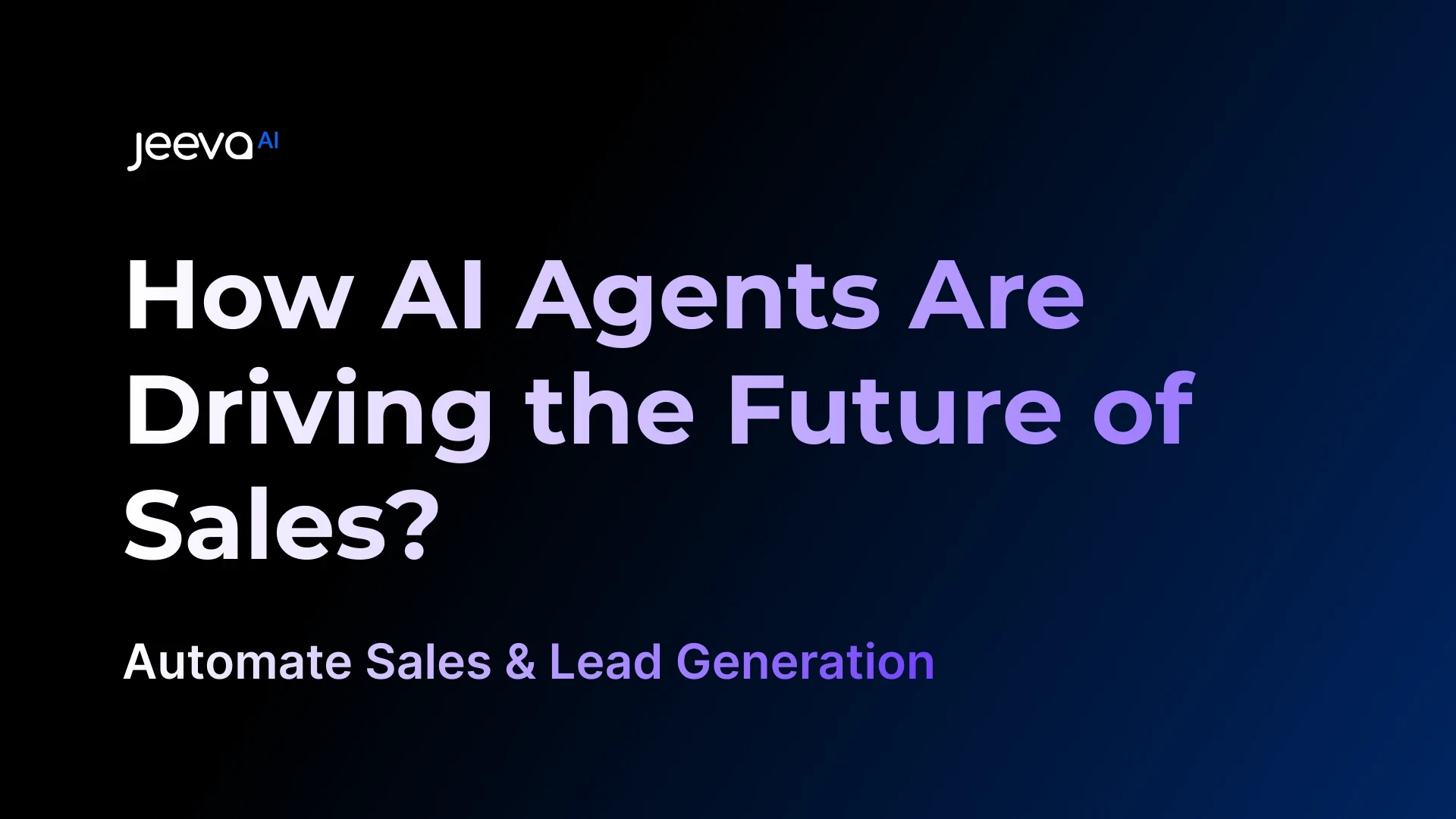 Agentic AI for Retail | AI Agents Driving Sales by Jeeva AI 