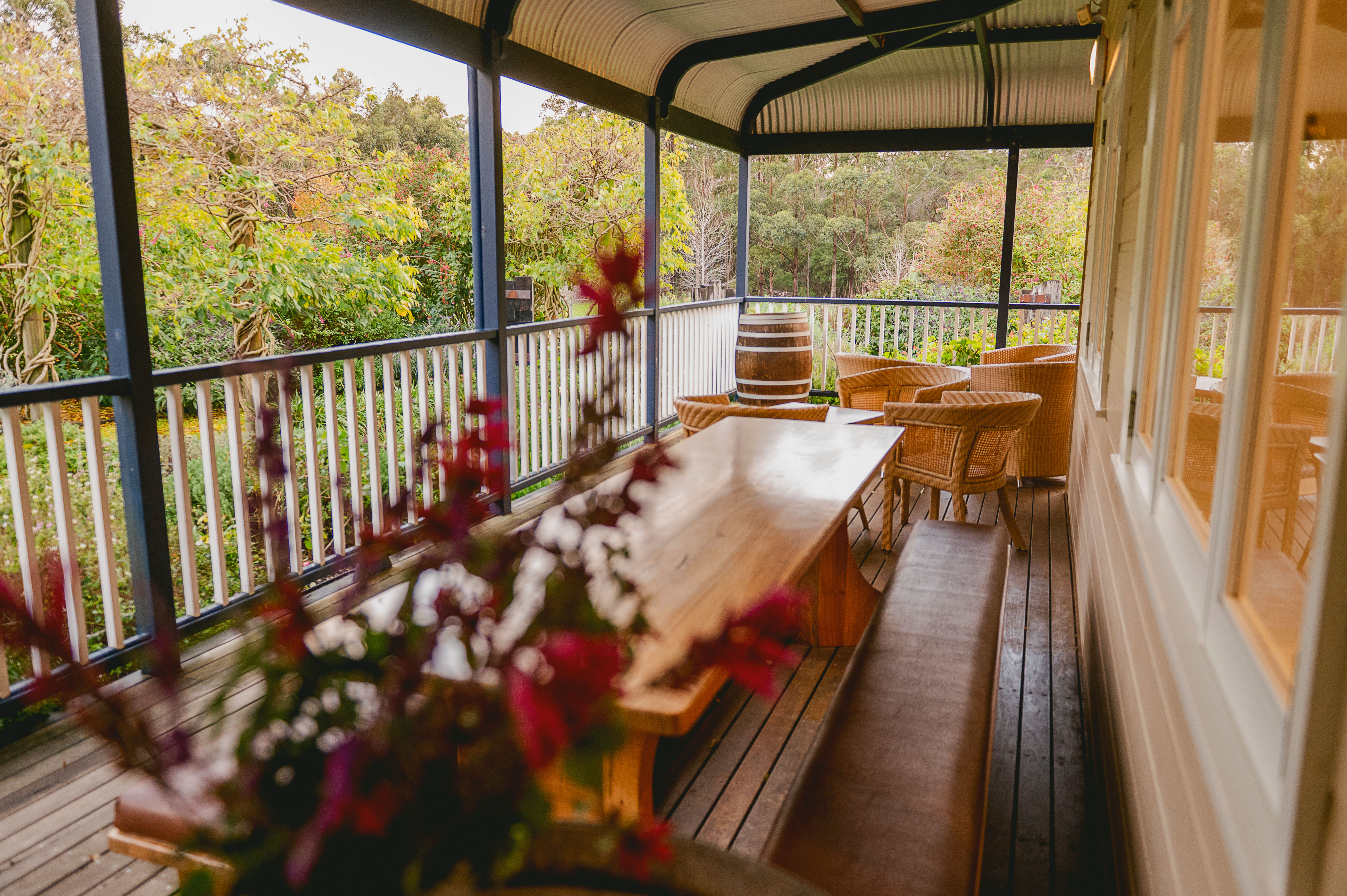 High-end branding photography set in garden location at Denmark Chocolate Company