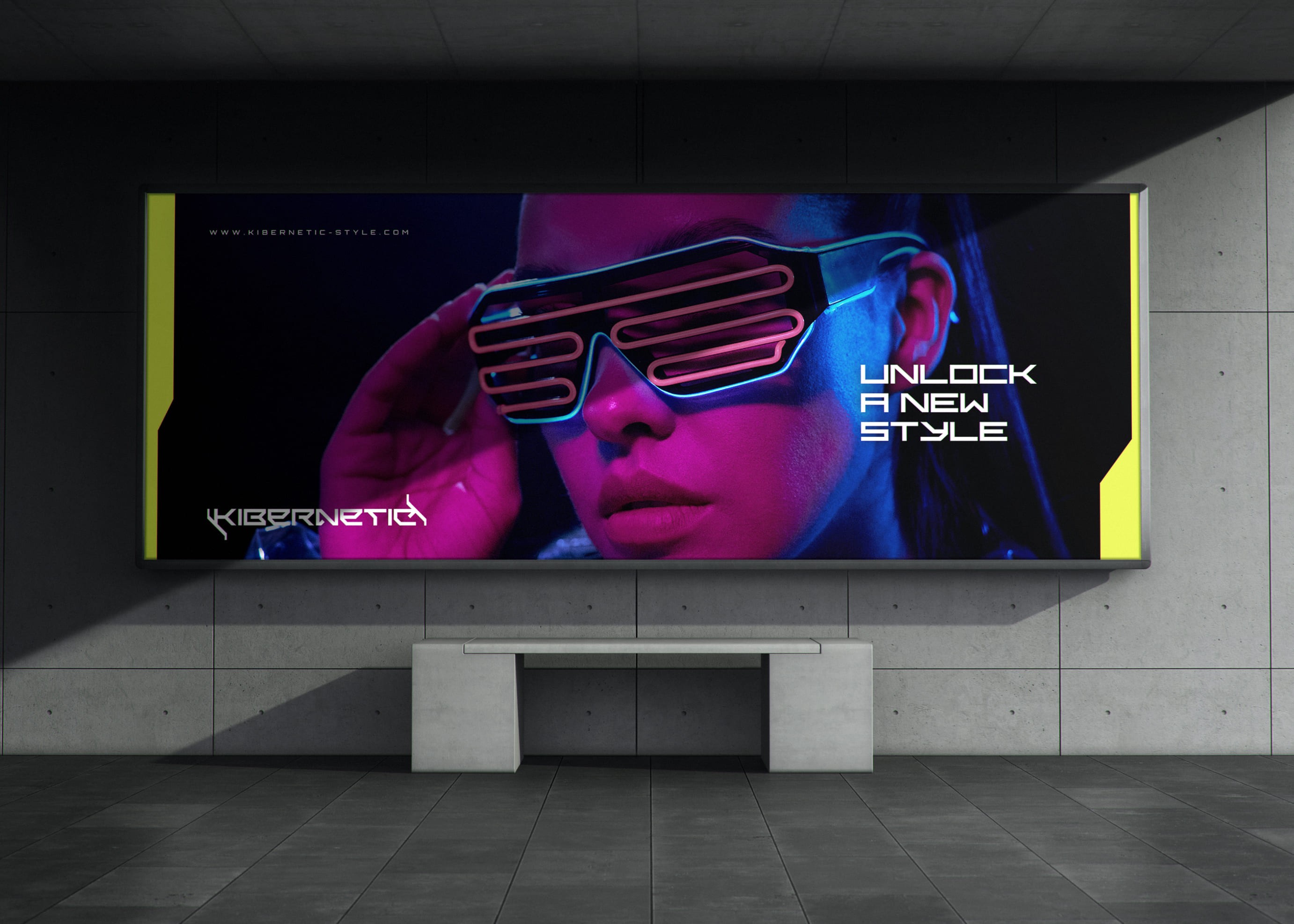 kibernetic business card mockup