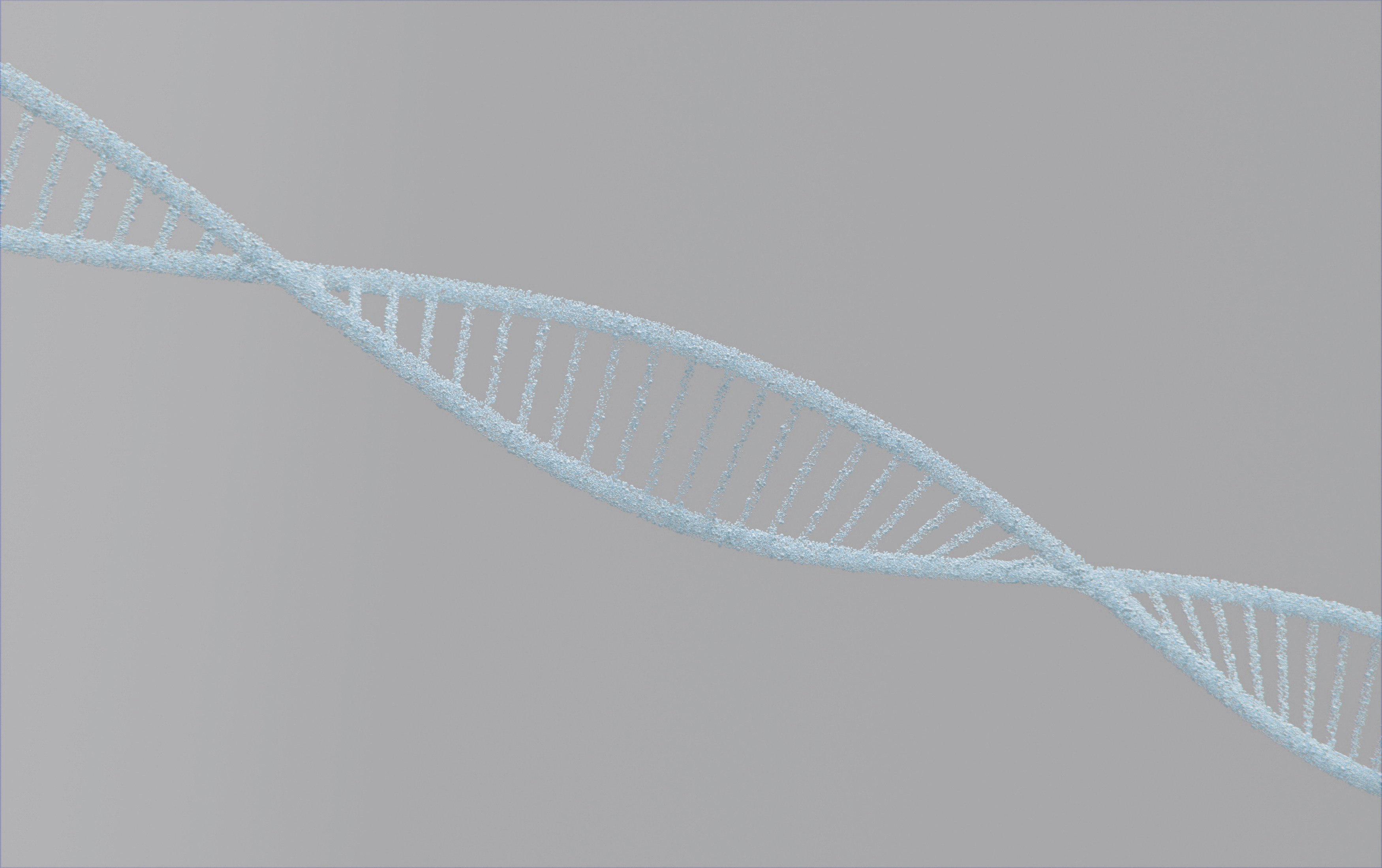 white molecular structure 3D render