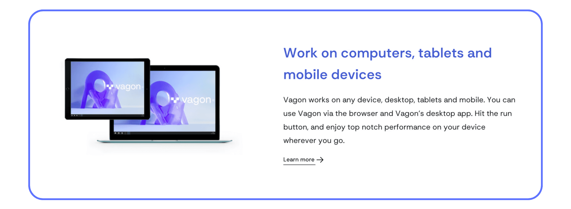 Vagon Cloud Computer interface showing Revit access across desktop, tablet, and mobile devices