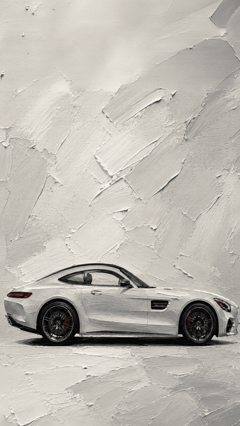 Mercedes AMG GT White — Vertical