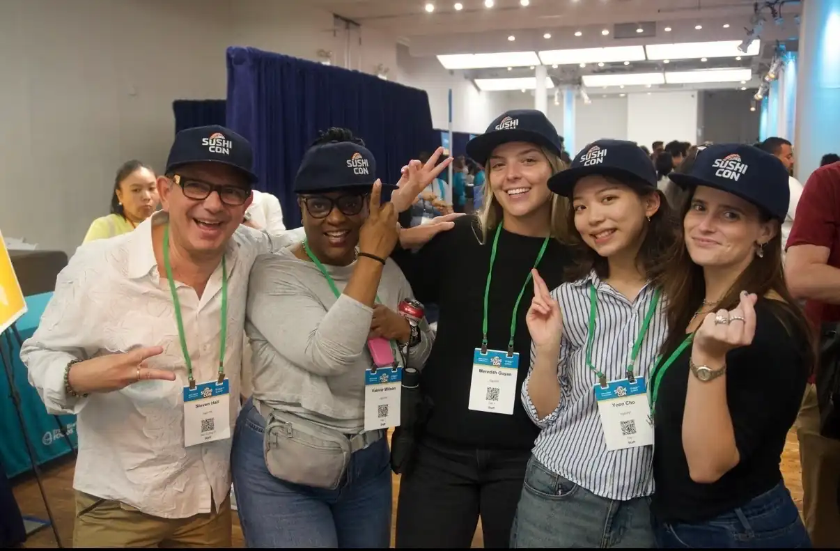 Yoon with Steven, Valerie, Meredith, Lily