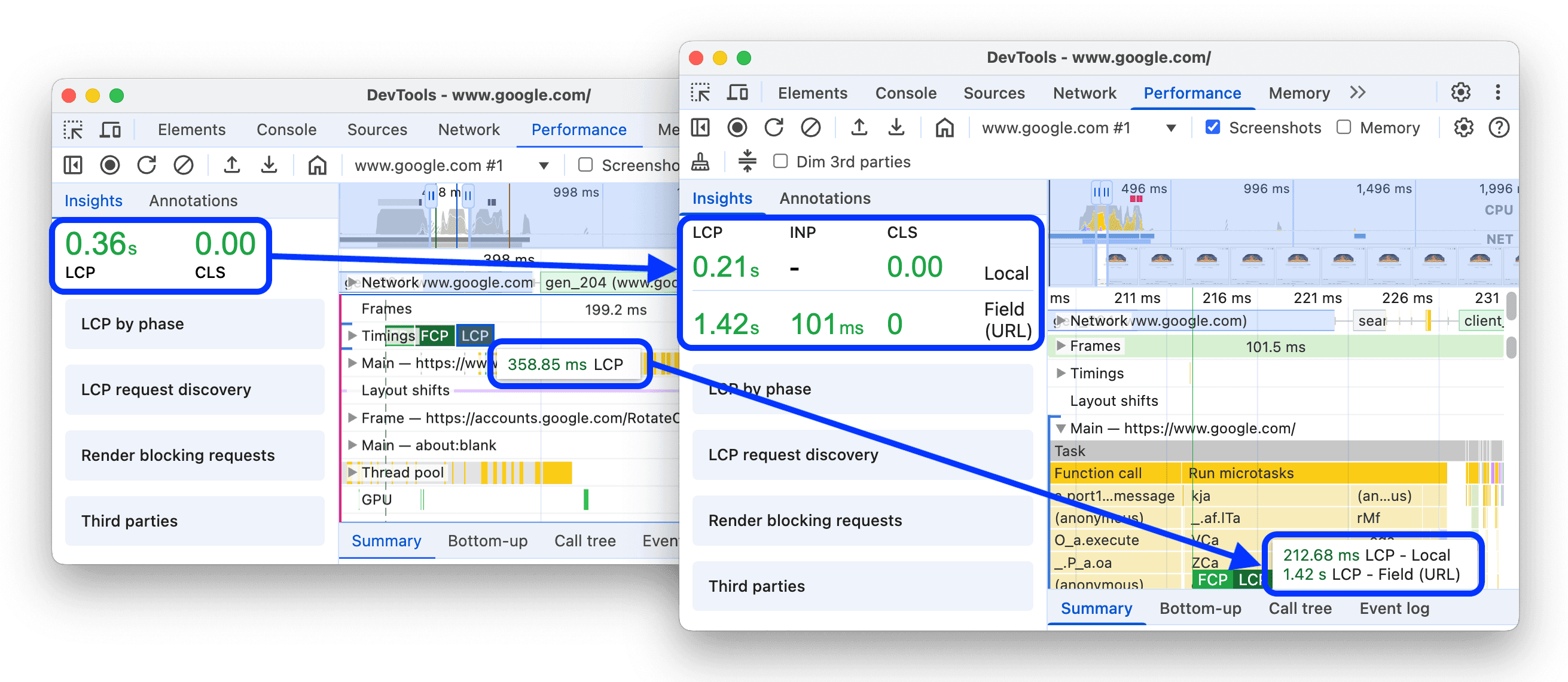 Marker tooltips and insights