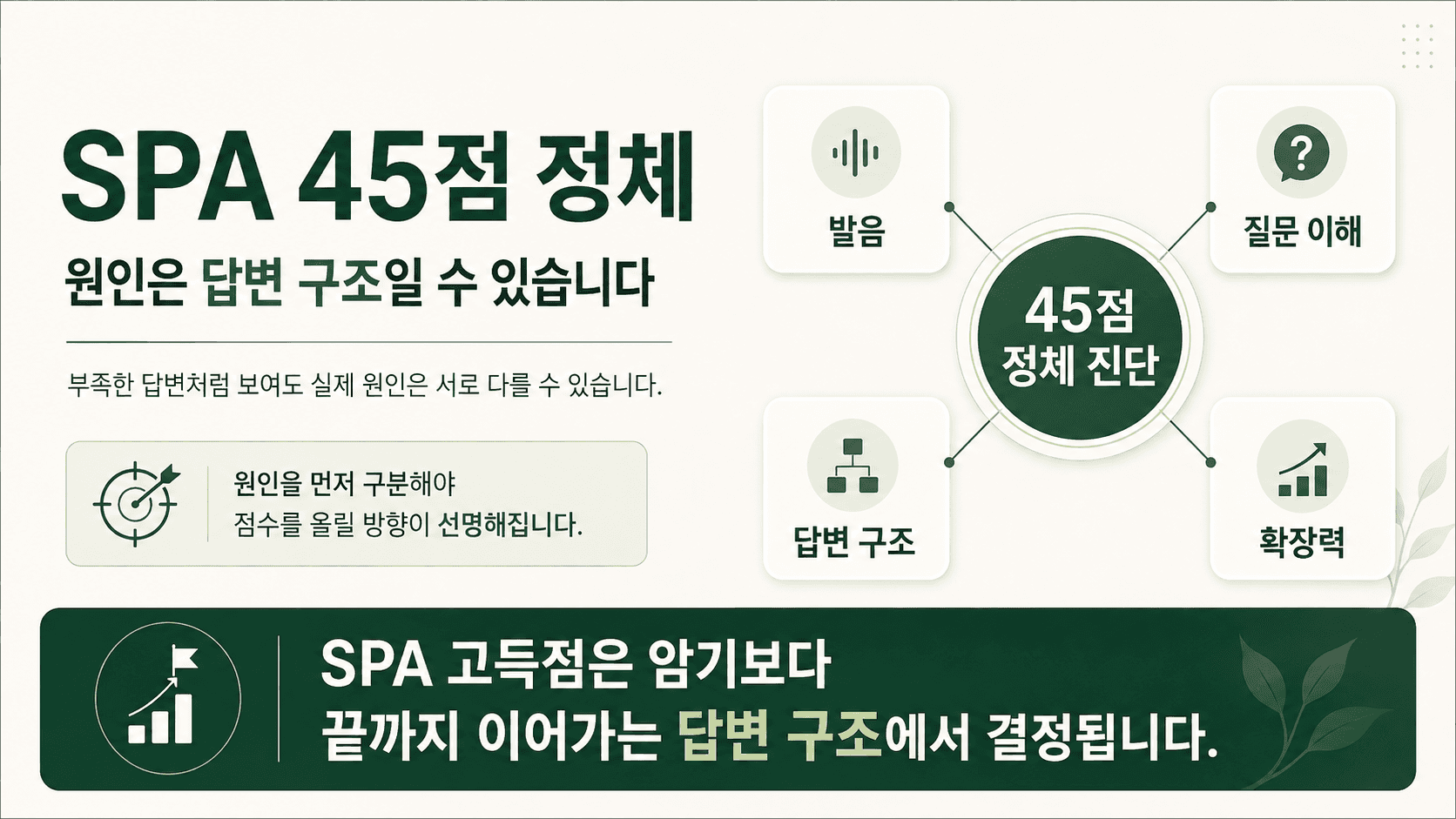 SPA 45점 정체 이유