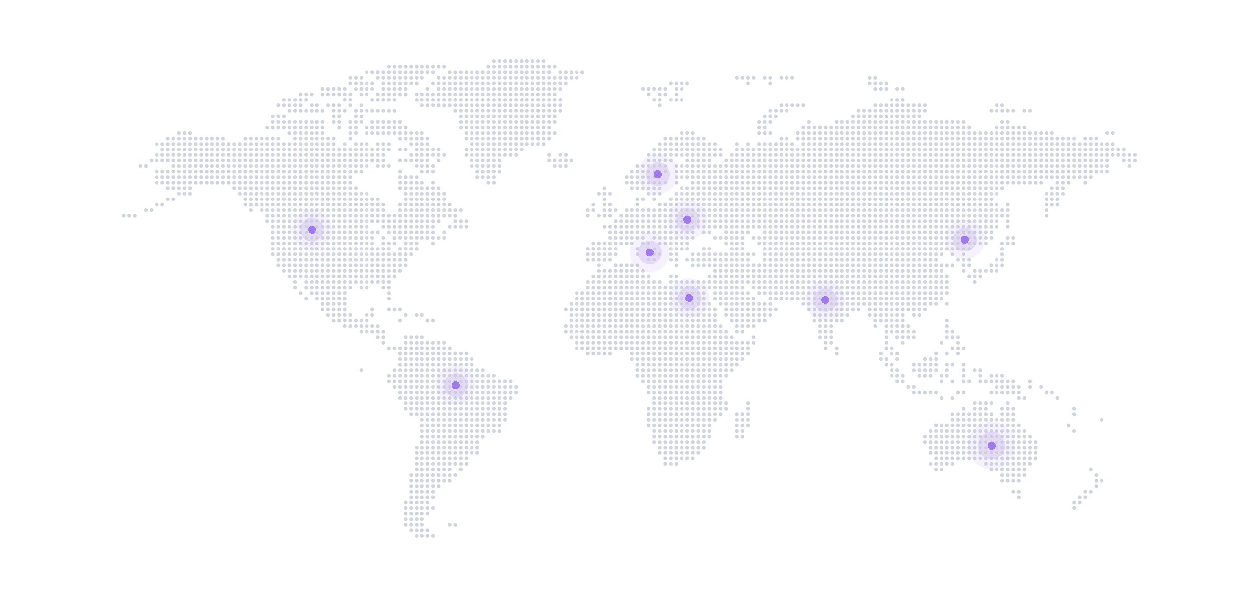 World map with dots | Let Me Learn