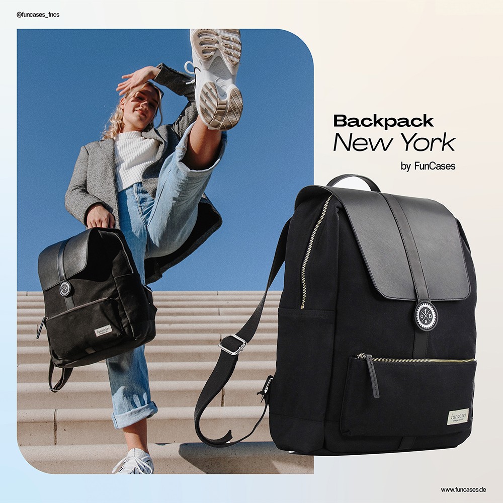 student work from wiebke meyer-luters featuring one of the backpacks from her brand FunCases