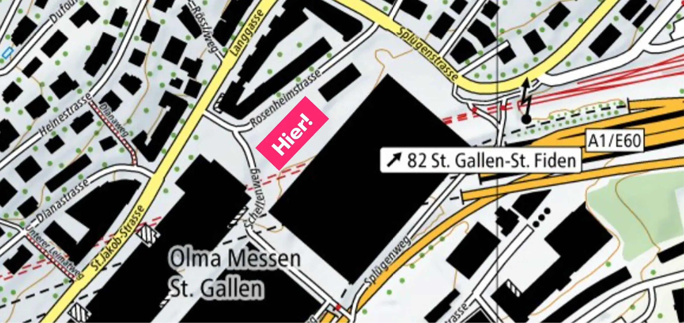 Map of the Olma Grounds