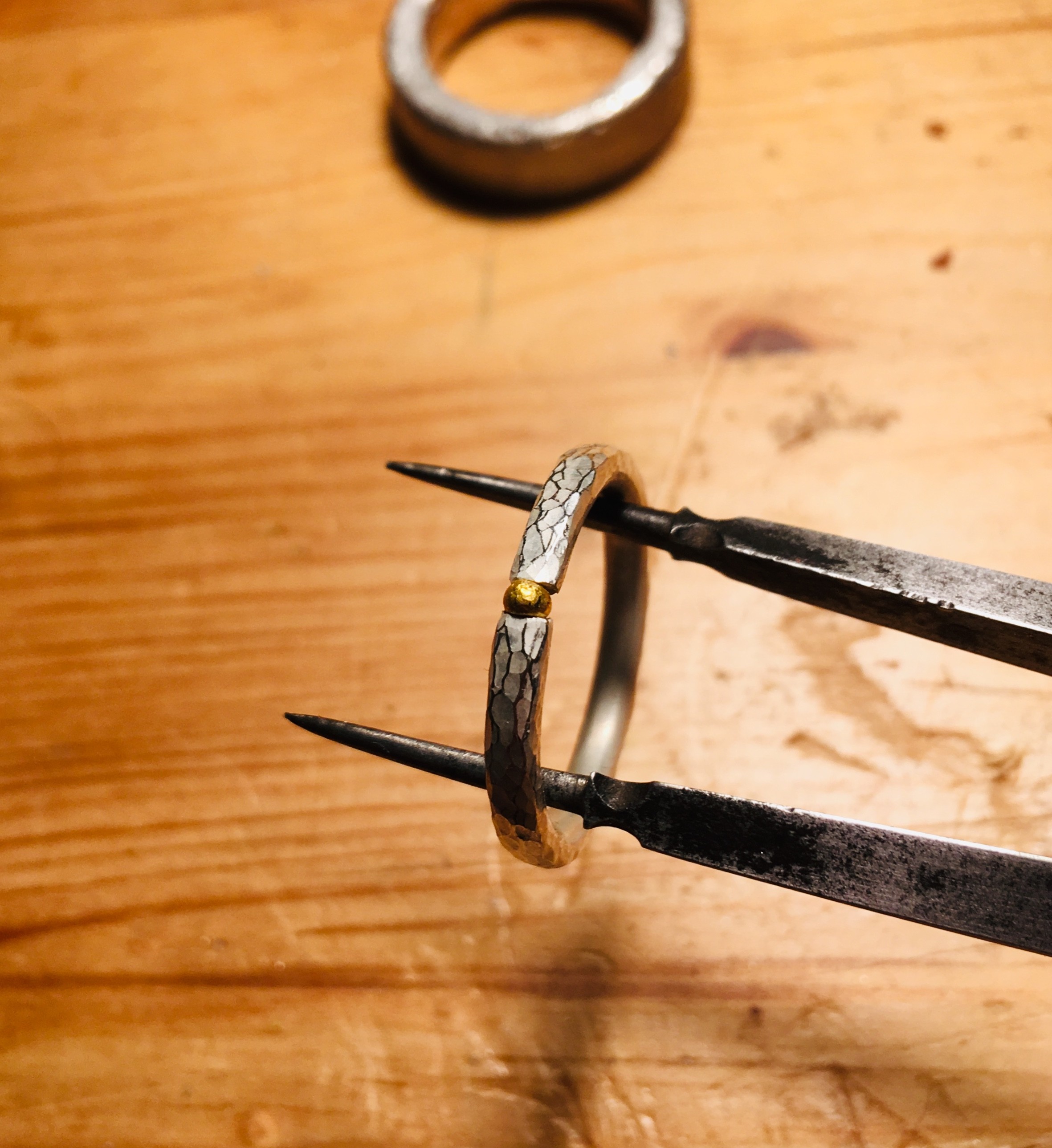 Goldschmeidebak Gold Silber Ring
