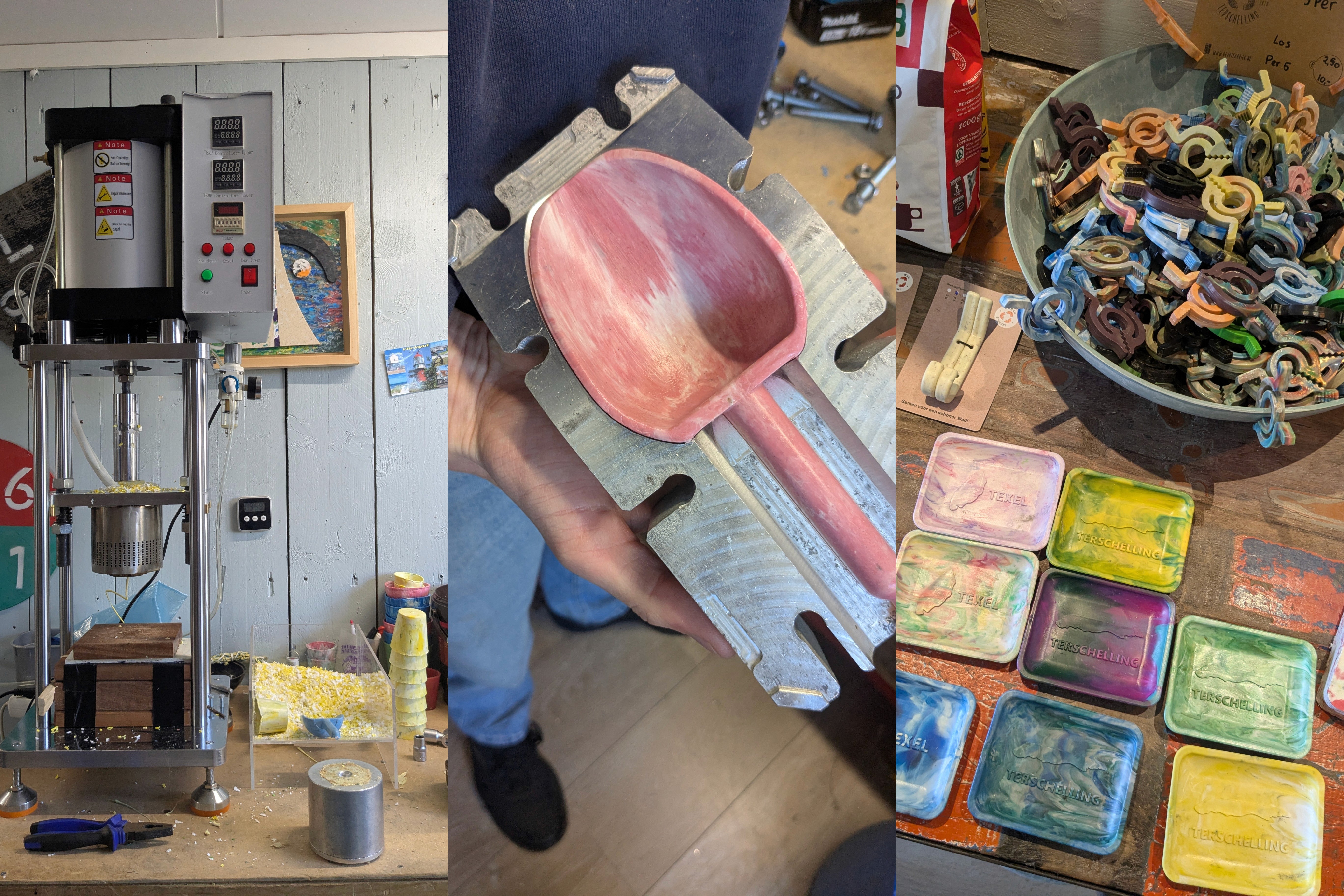 De Jut Fabriek plastic workshop Terschelling