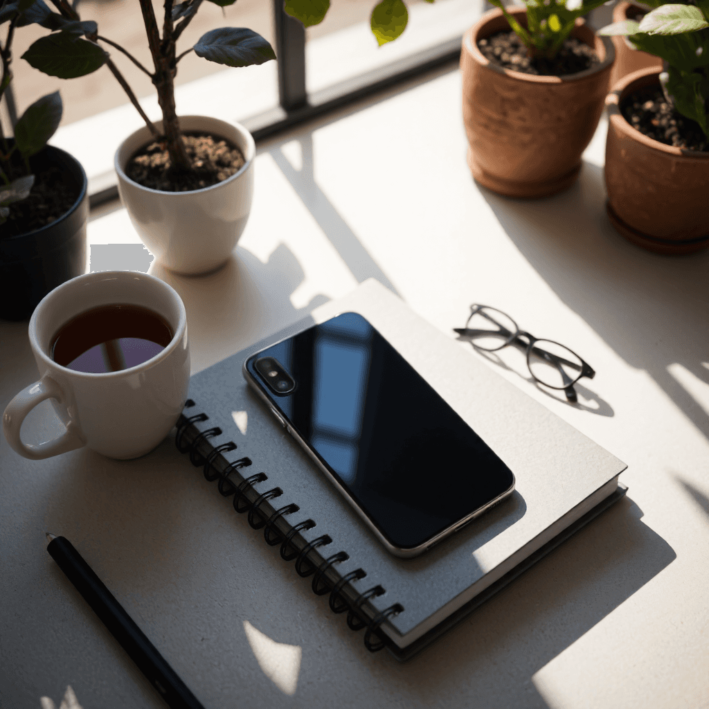 product photography of smartphone