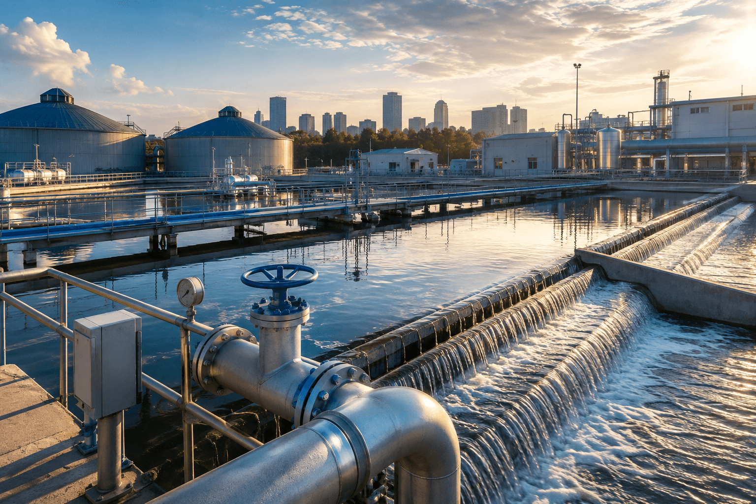 Sunrise at the Industrial Waterworks