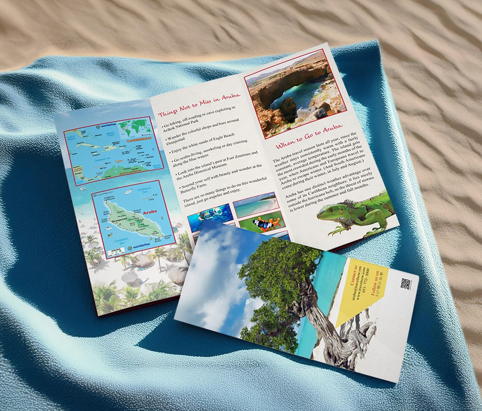 front and back of postcard mailer