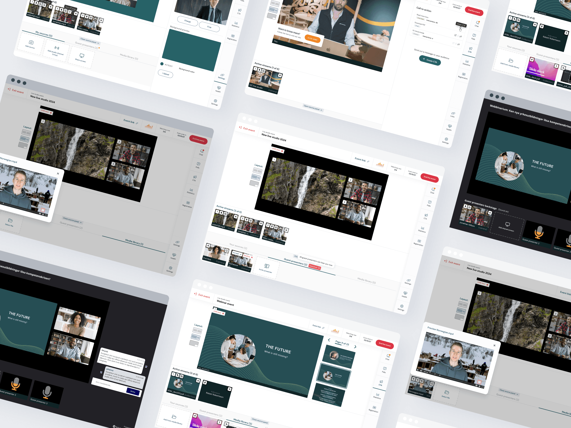 Live studio mockup