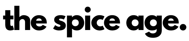 the spice age wordmark logo in bold black lowercase letters with a period