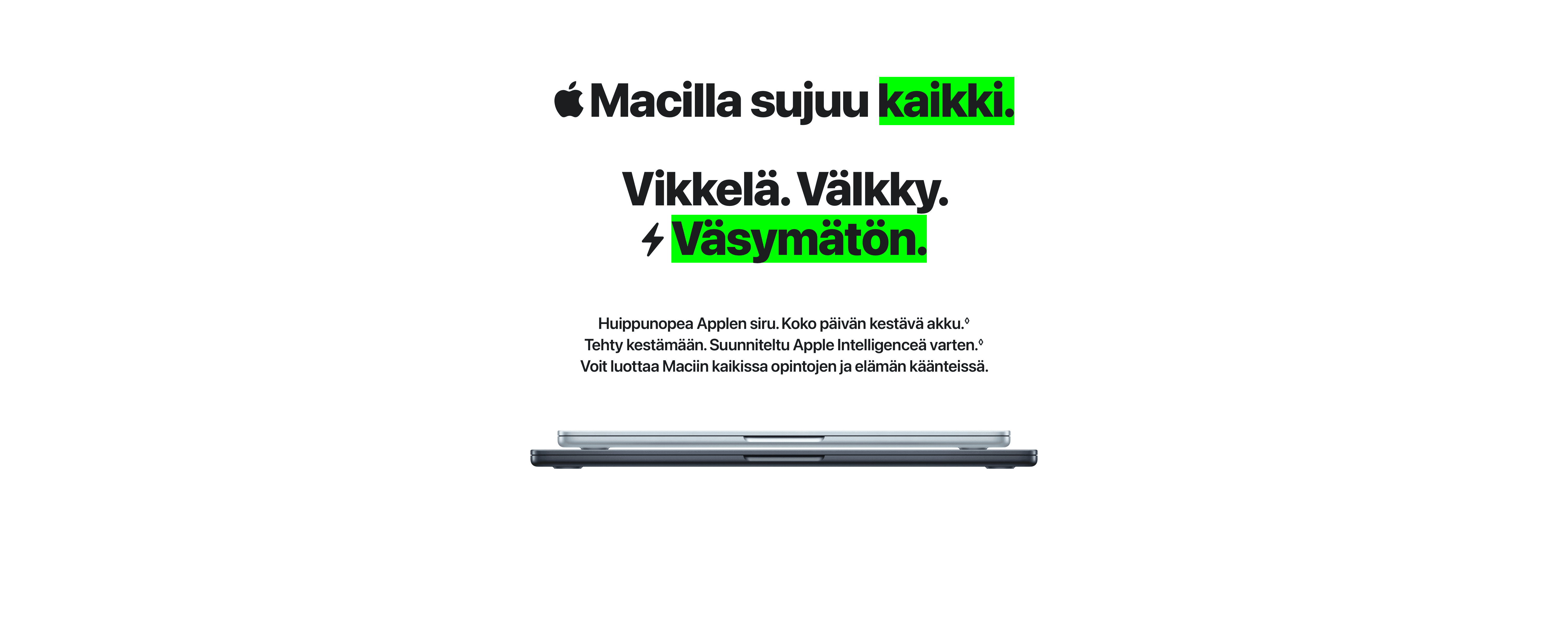 Opiskele fiksummin Macilla. Hero-kuva