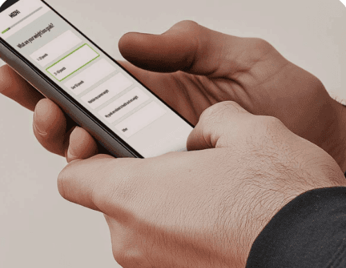 Screenshot of the main dashboard with gradients as background