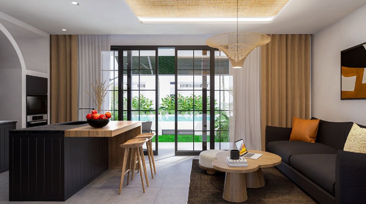 Ocean-view apartment in Kiara Beachfront complex, Nusa Dua