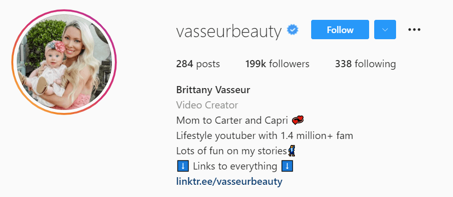 Vasseur Beauty Insagram bio