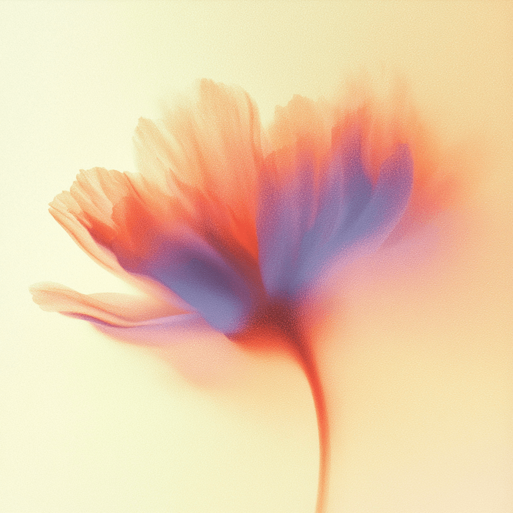 Close-up of yellow ethereal flower against yellow background.