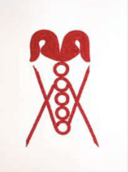 herd of sheep on road painting