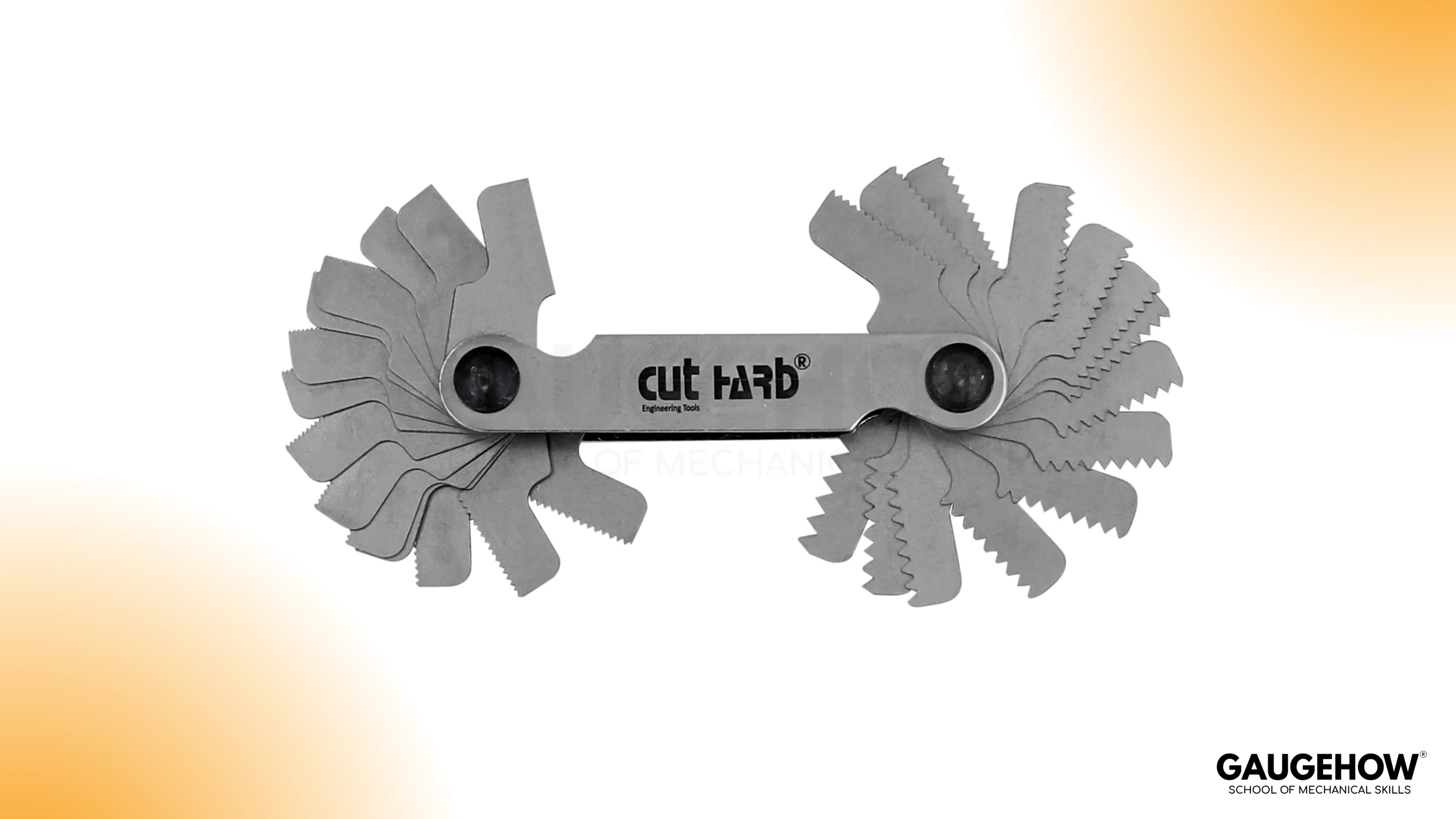 Screw pitch gauge for thread pitch identification