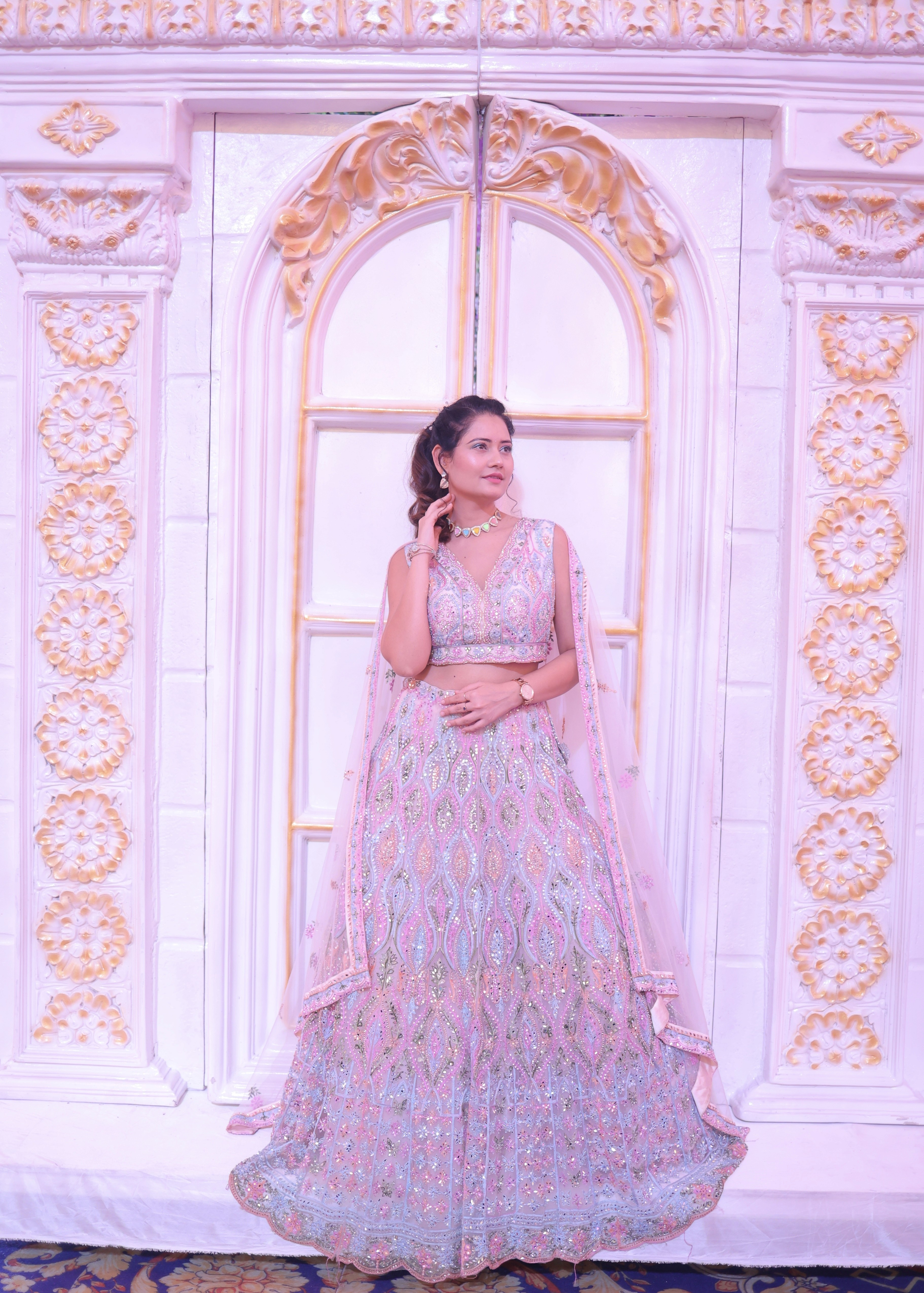 Almas Khan leading the rituals at the wedding event