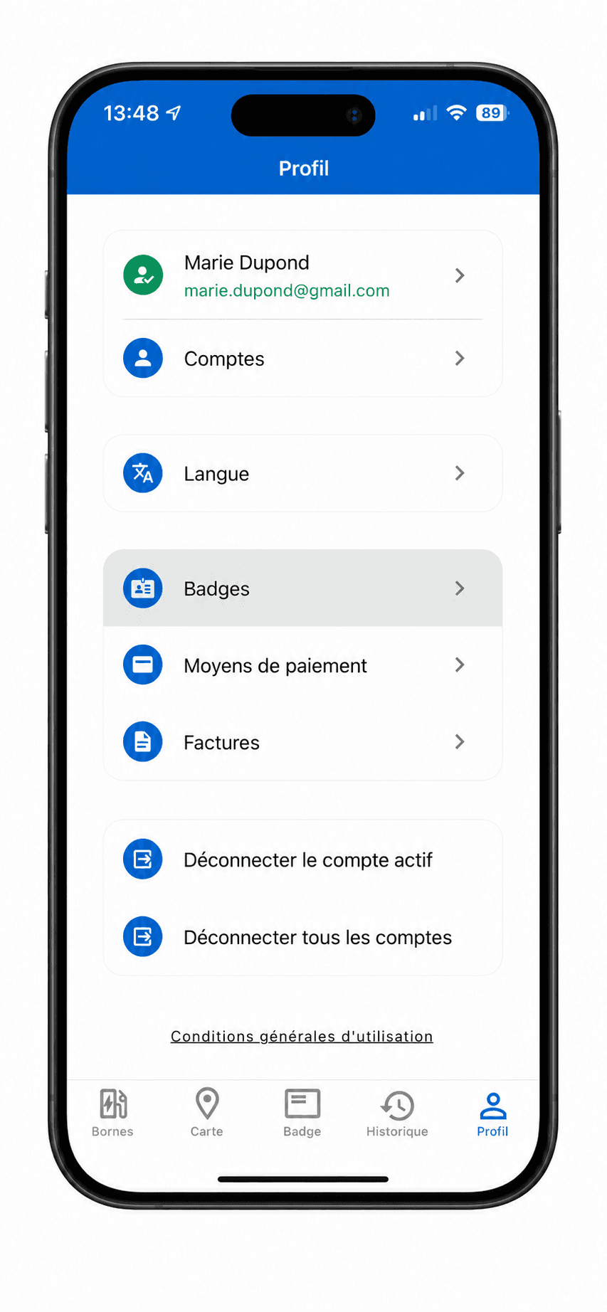 Application mobile Nexteneo