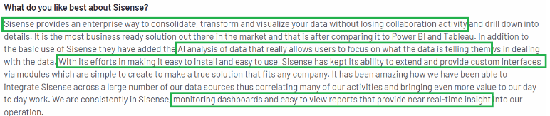 Sisense Ease of Use