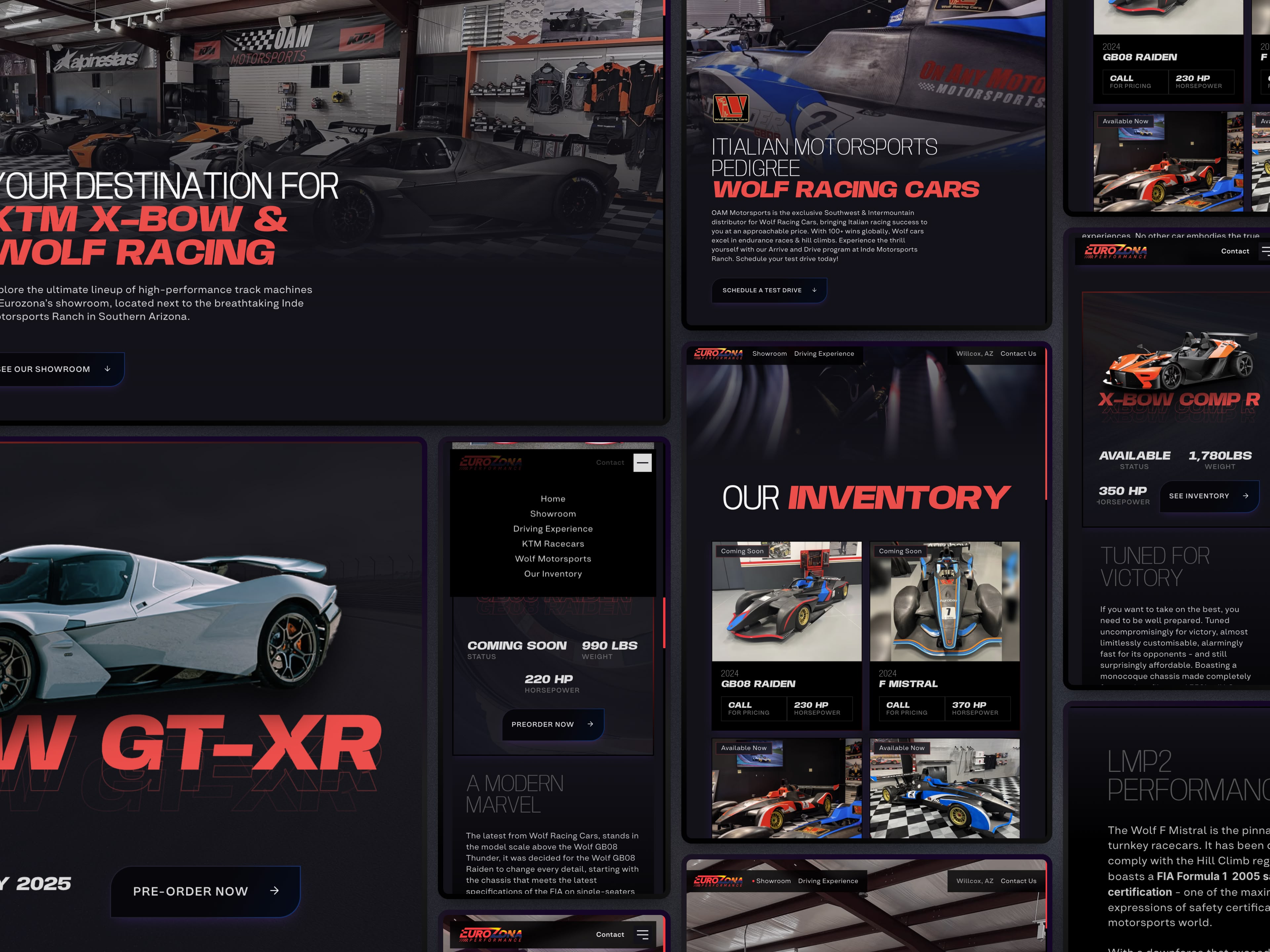 A close-up of a car-related website featuring images and articles about vehicles and automotive news.