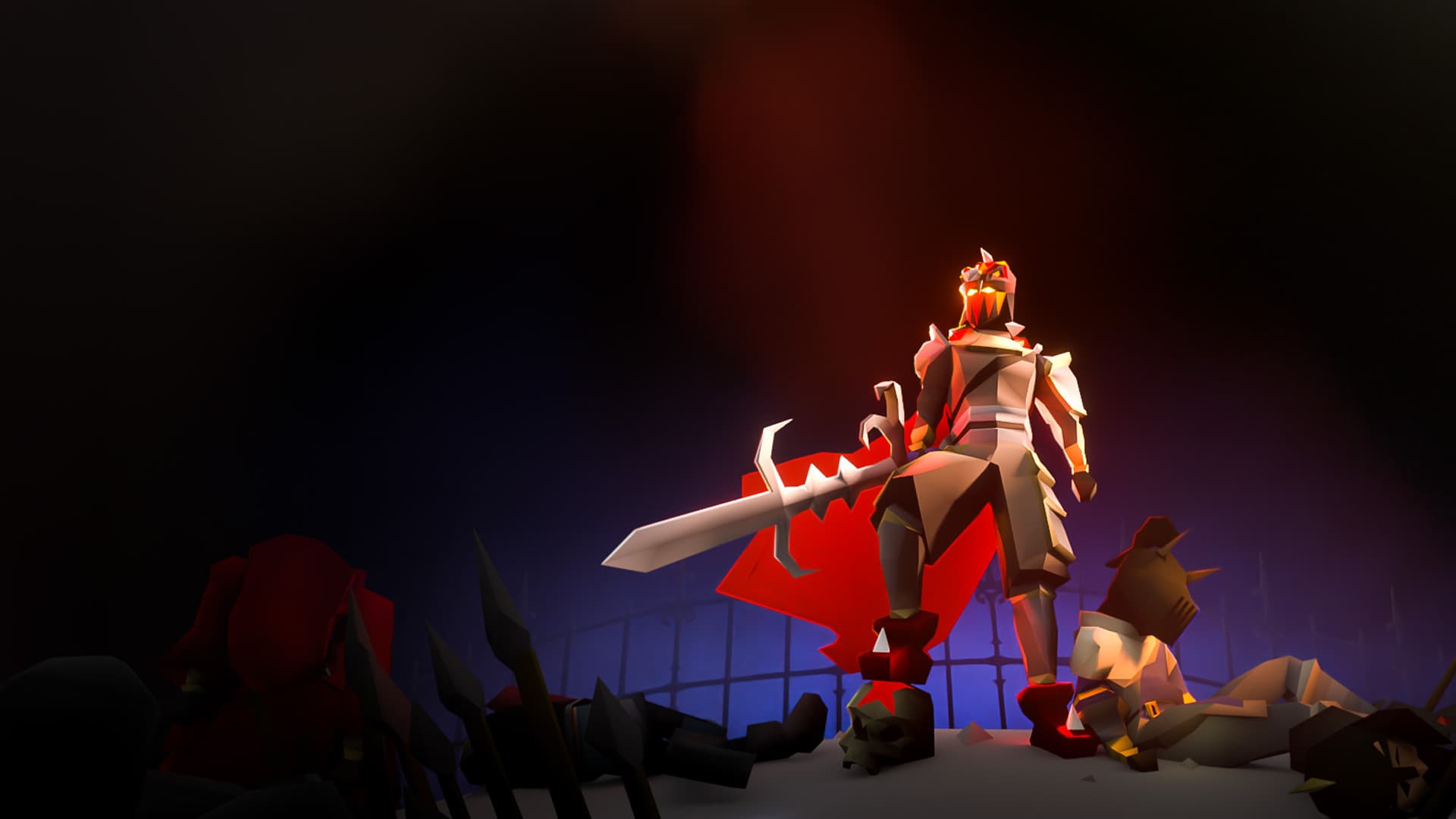 adventurer stands victorious