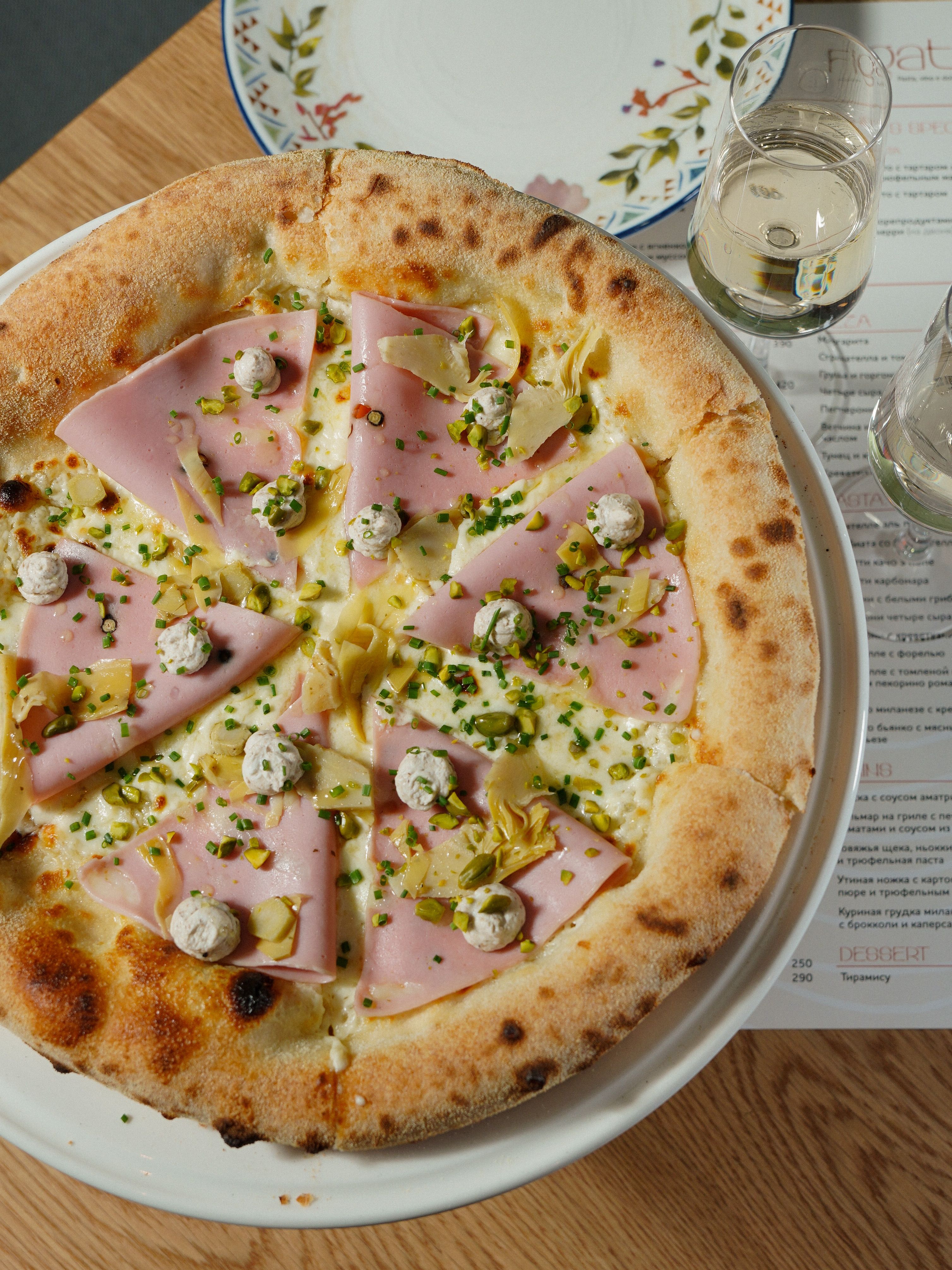 Guanciale and pecorino romano over San Marzano