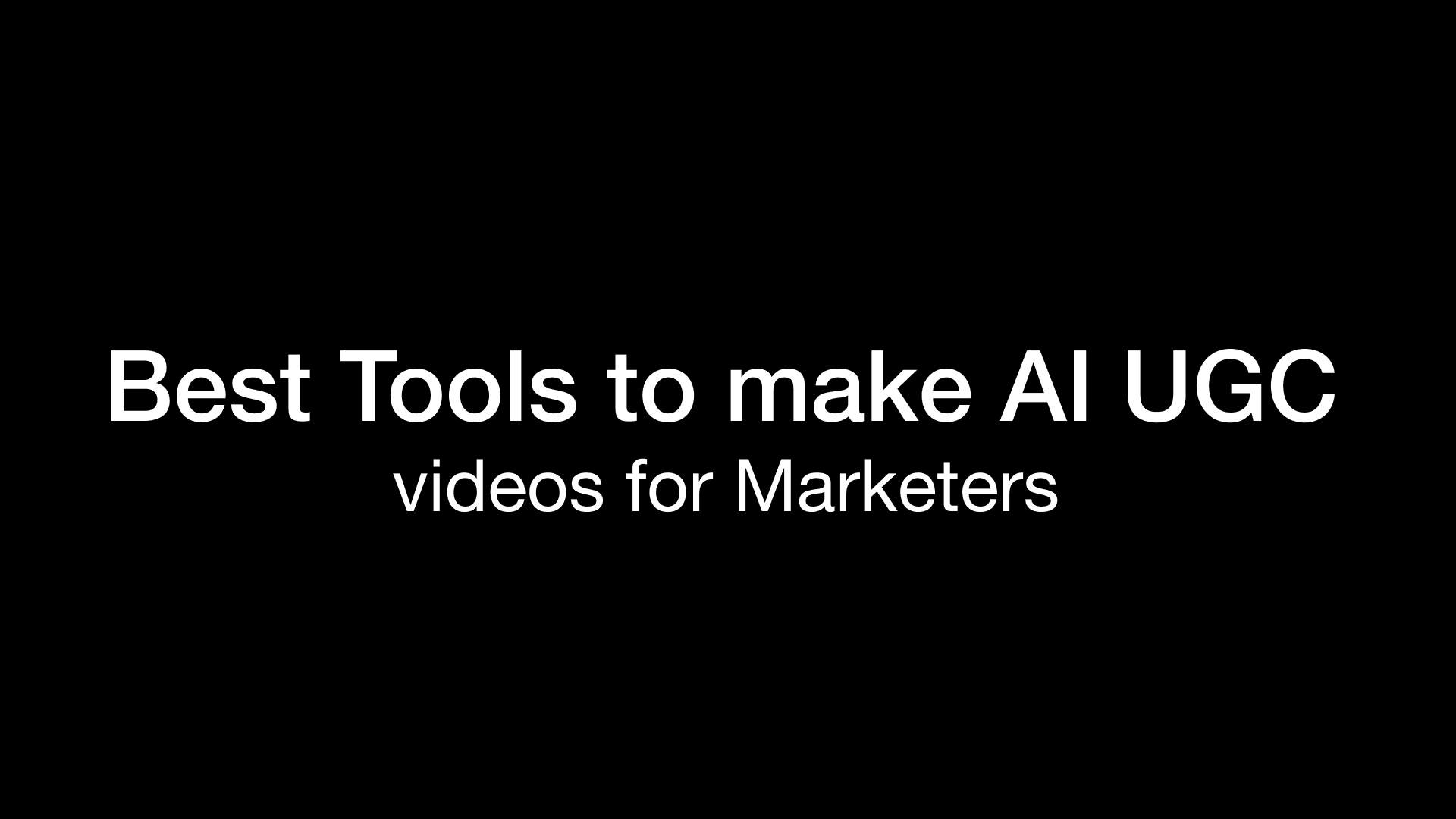 AI UGC Tools