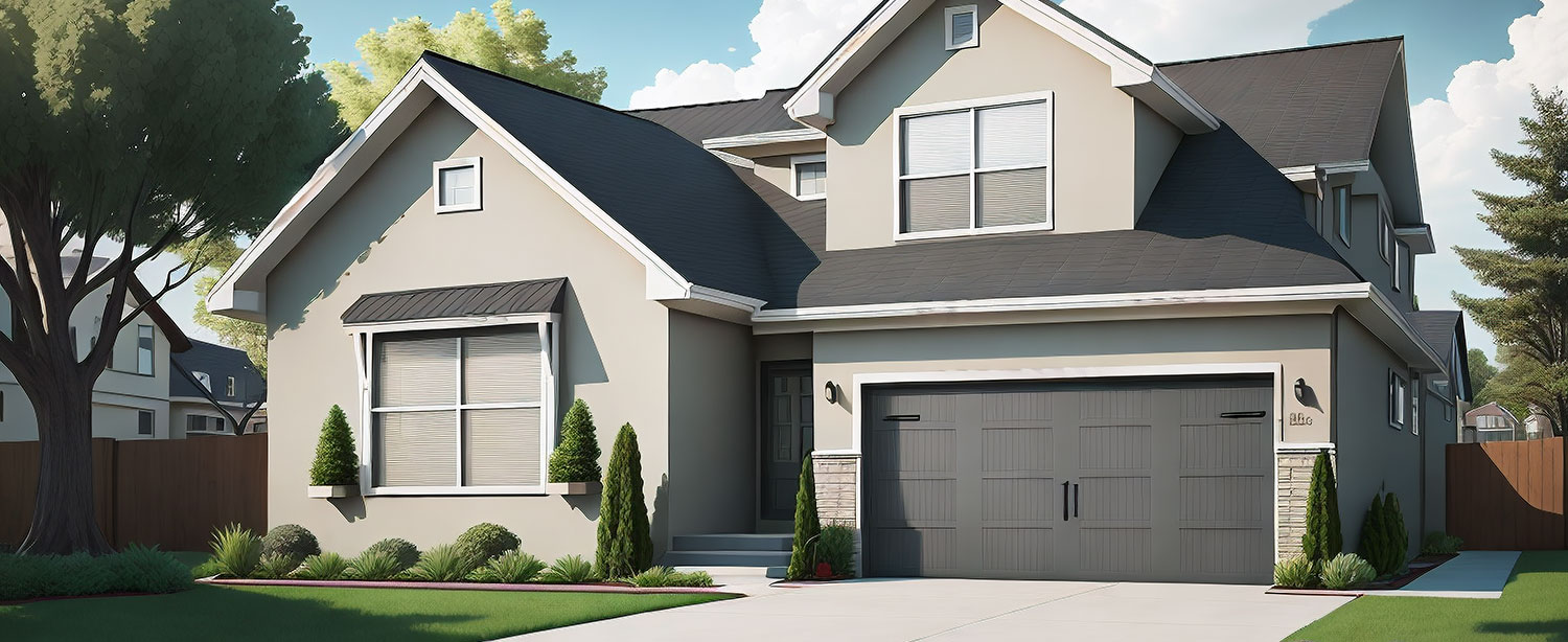 A complete two story house