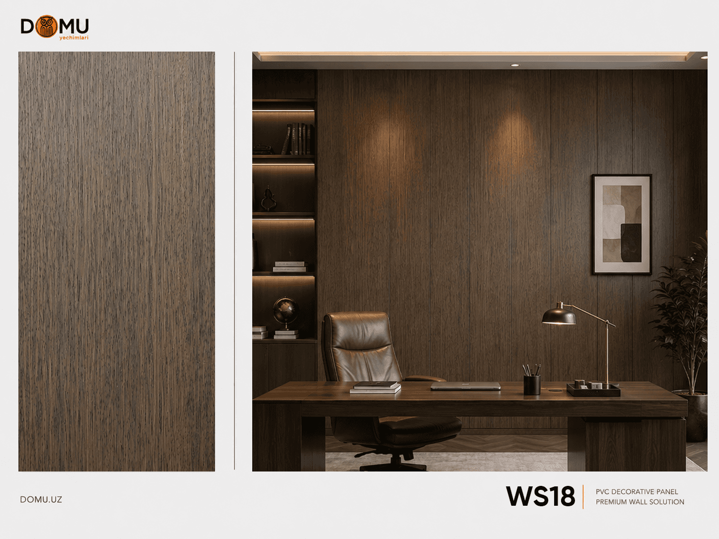 Bambuk panel ws18 - PVC dekorativ panel, DOMU