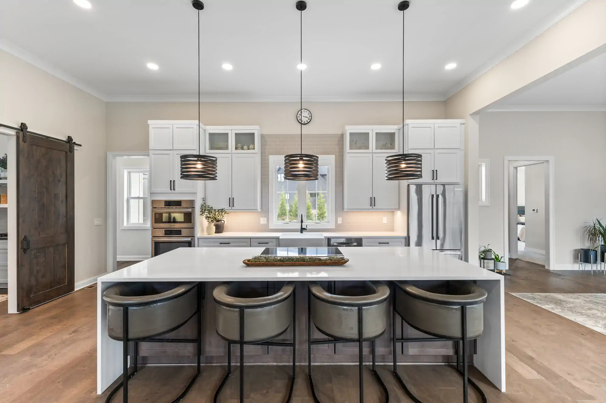 interior shot of a modern kitchn