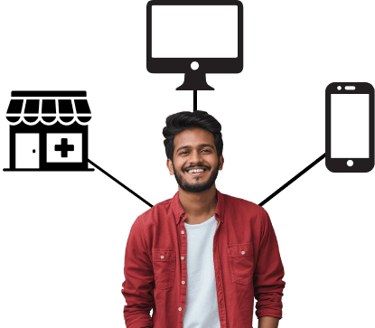 Omni channel app for medical store