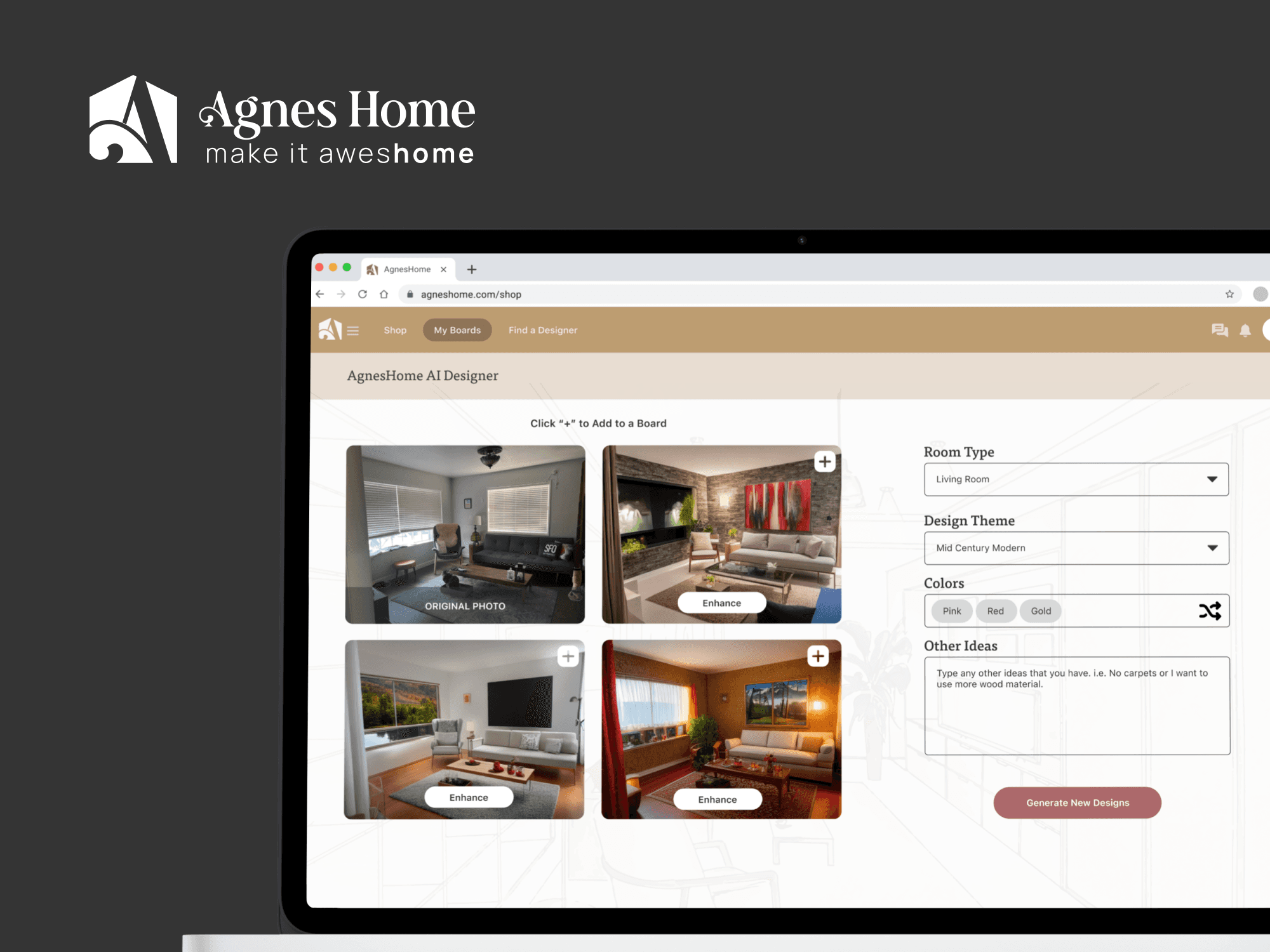 AgnesHome AI Builder Feature