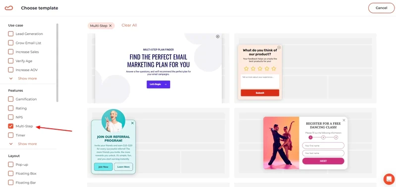 multi-step-claspo-library-filters