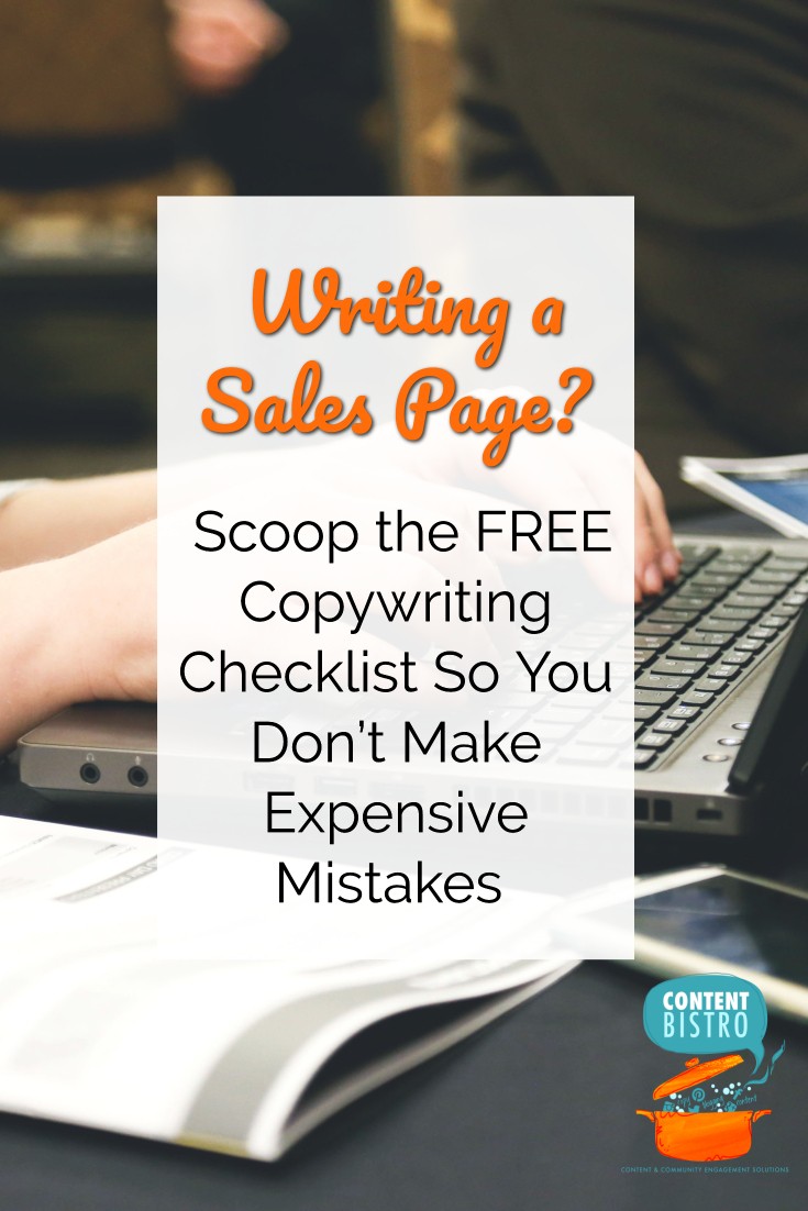 The More Money, Less Mistakes Sales Page Copywriting Checklist [Get it FREE!]