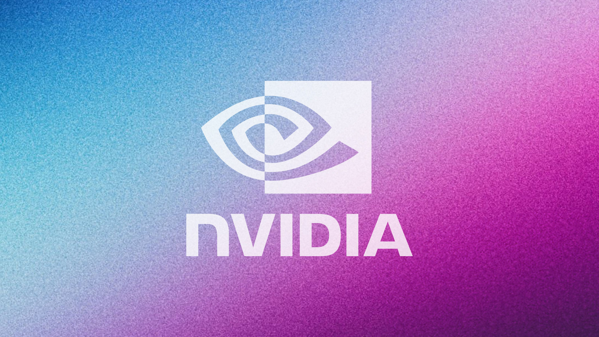  Nvidia logo on gradient background