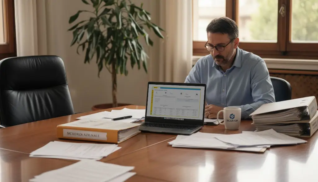 Coordinatore per la verifica digitale della sicurezza sul lavoro lavora con software sicurezza sul lavoro