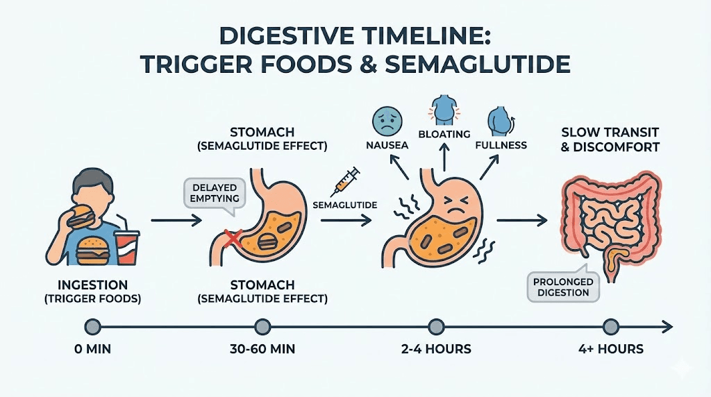 foods timeline semaglutide