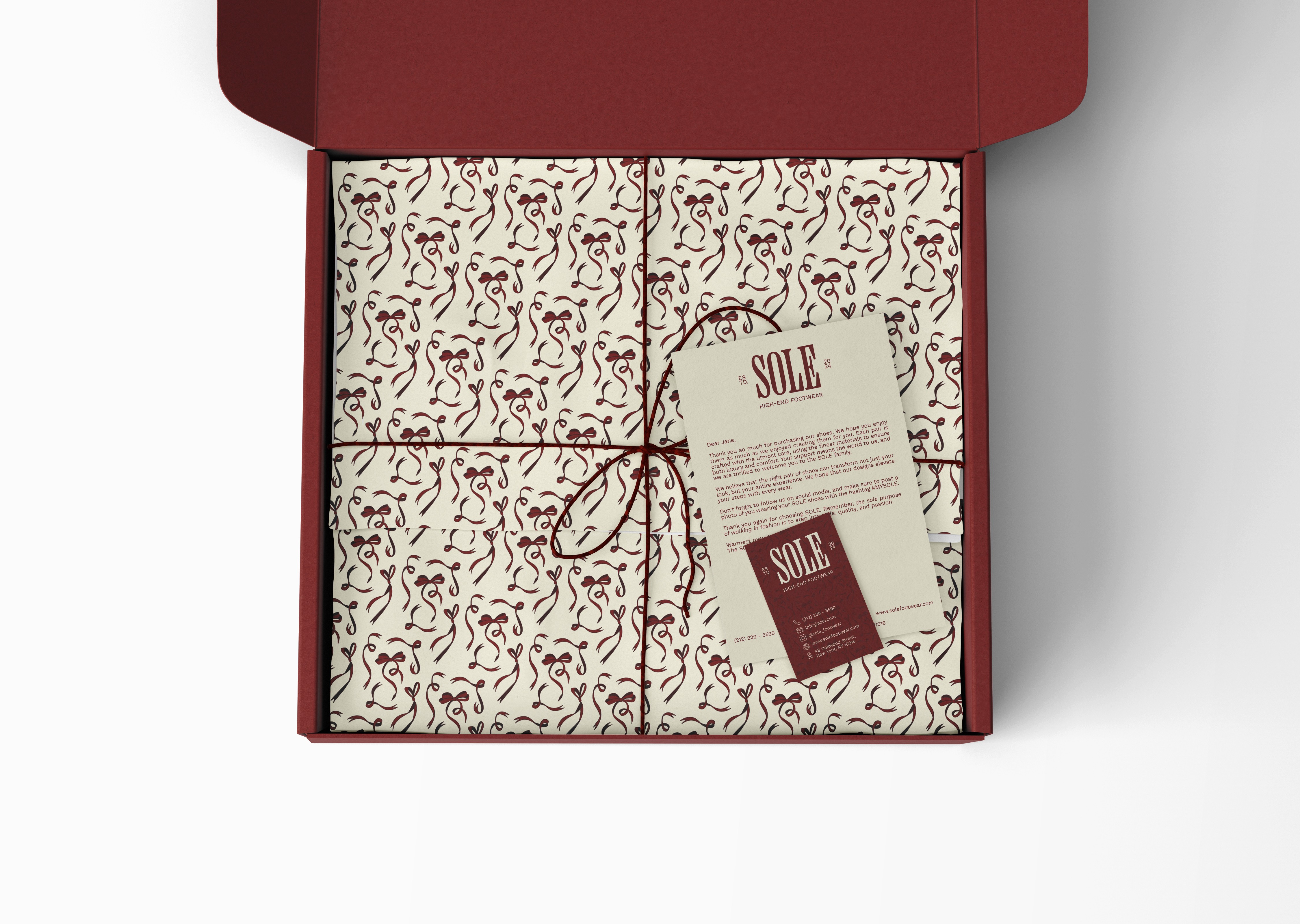 Gift Box with Letters