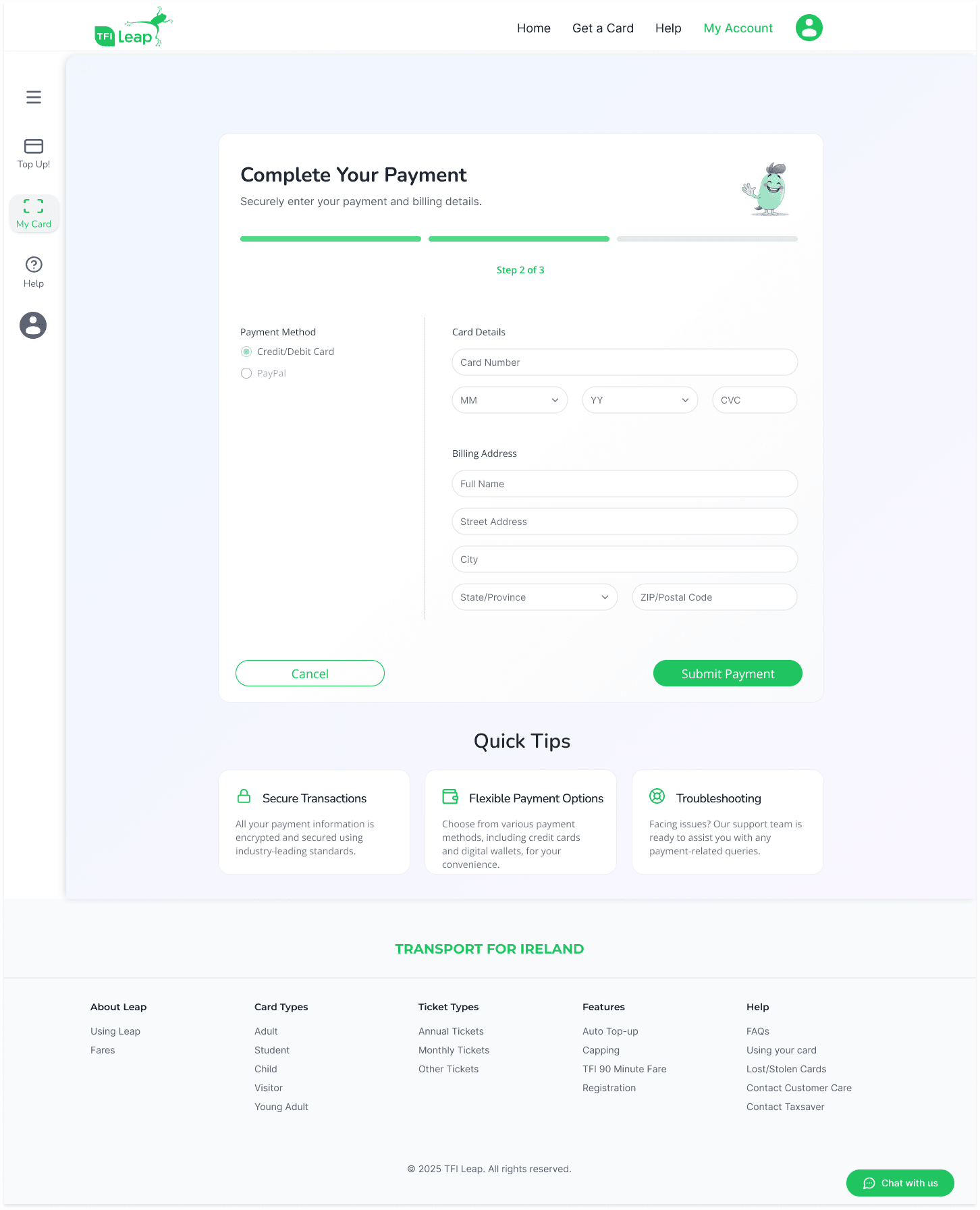Payment details