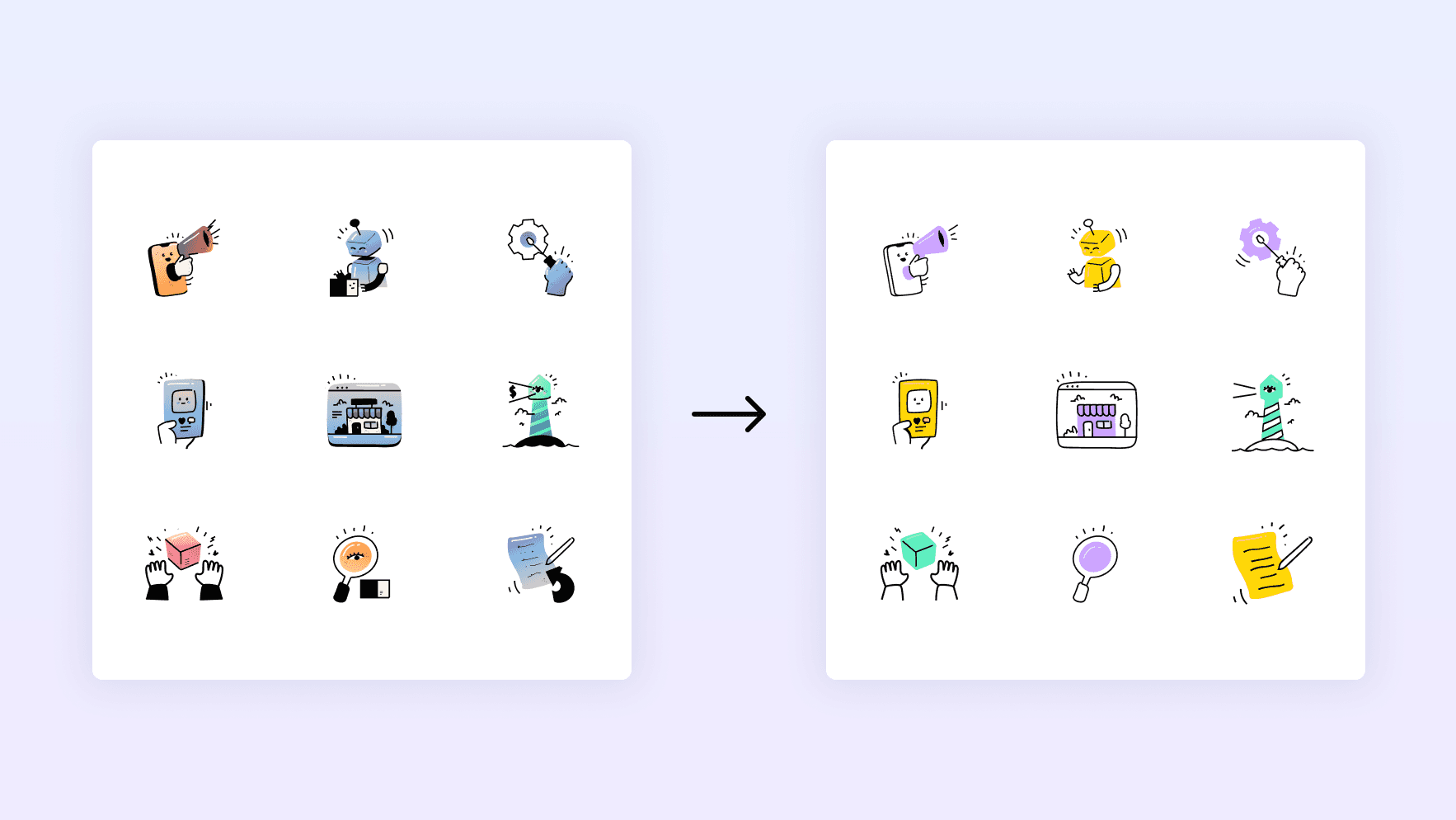 An image of illustration styles