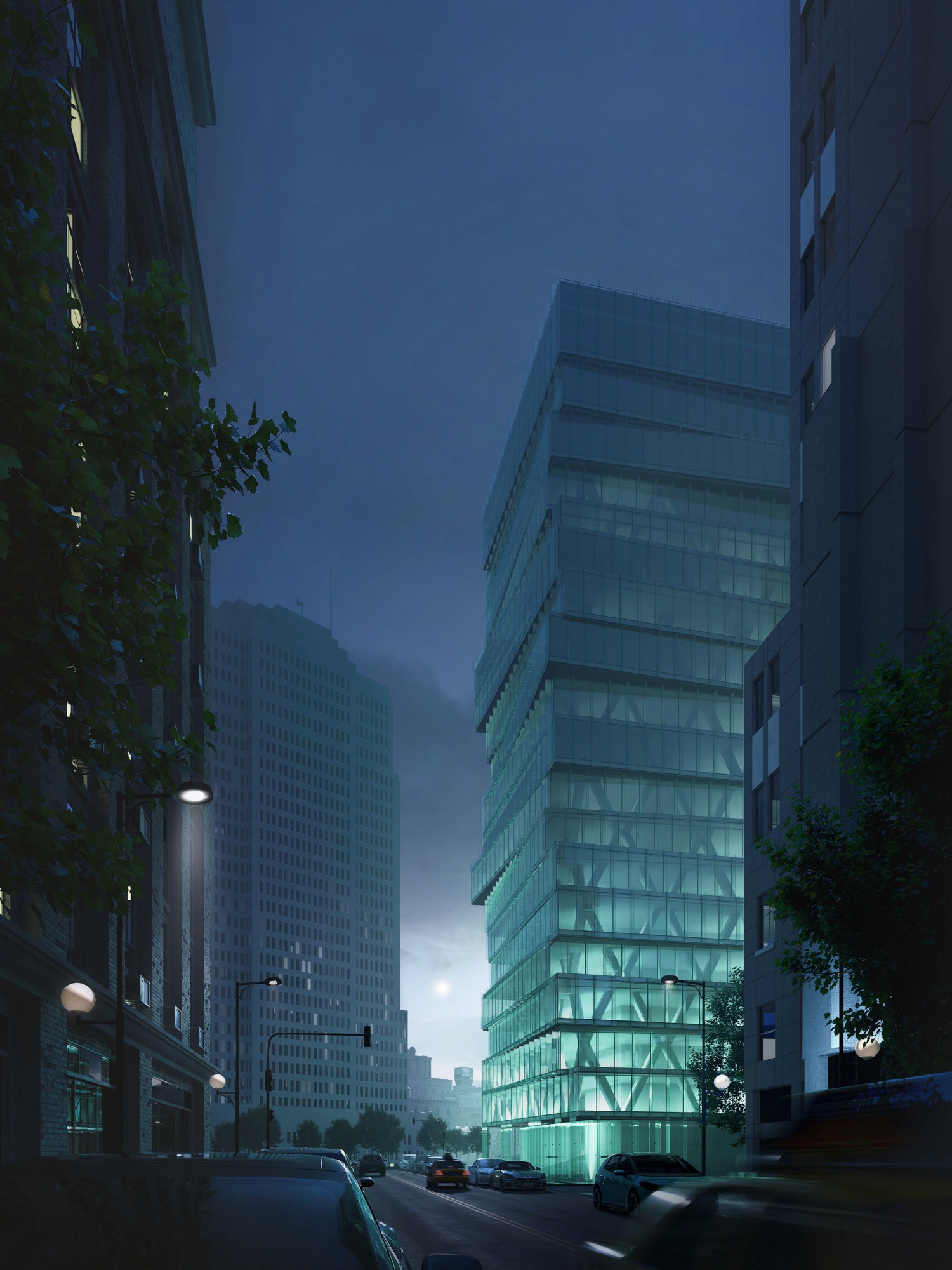 Tower New York Urban Crowd Big Apple