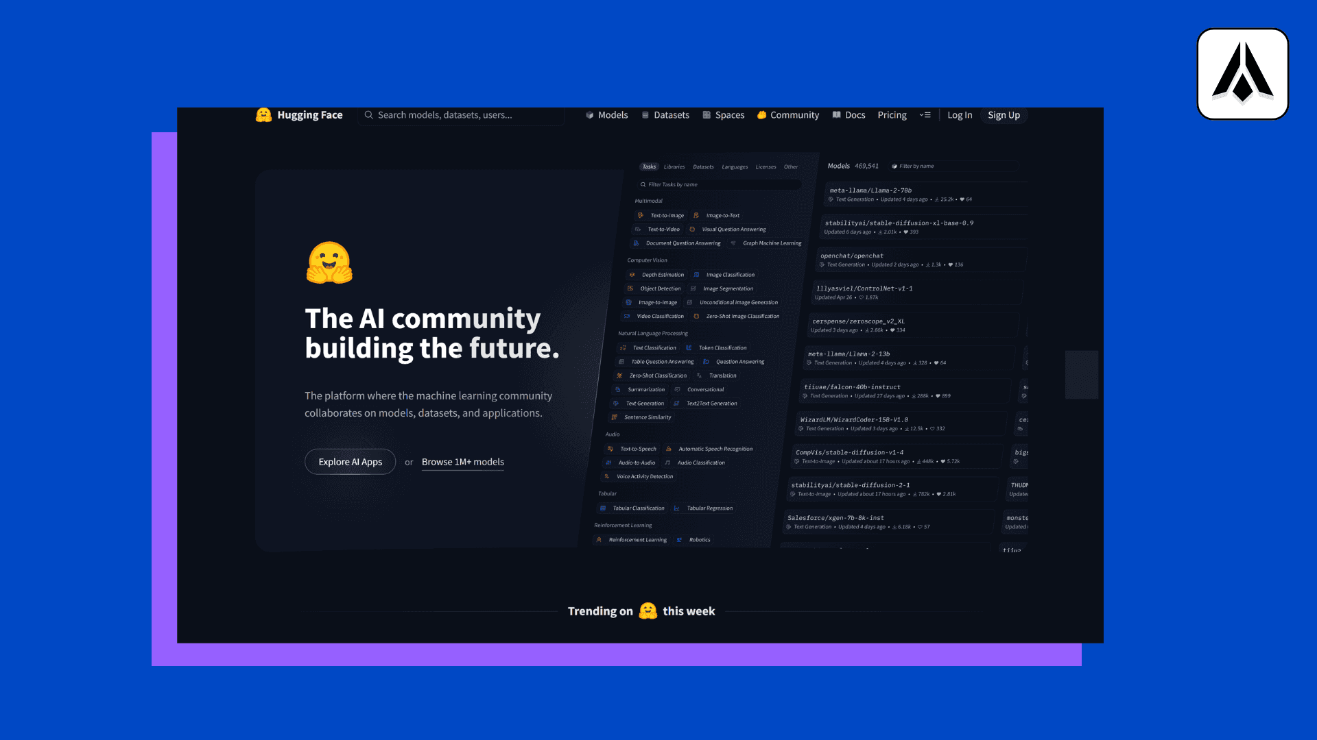 Hugging Face-Digit Formations
